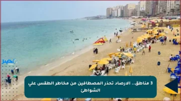 3 مناطق.. الأرصاد تحذر المصطافين من مخاطر الطقس على الشواطئ